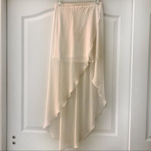 3for$10 H&M Pink Cream Asymmetrical Skirt sz 4